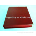 Red Rectangle Hinged Structure Package Box with Corner Protection